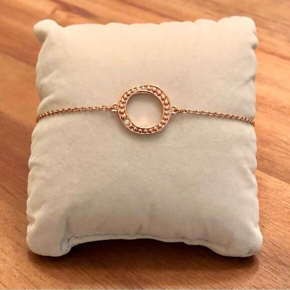 ADORE | Signature Organic Circle Bracelet | Rose Gold | 6 1/2” Adjustable - Picture 2 of 3